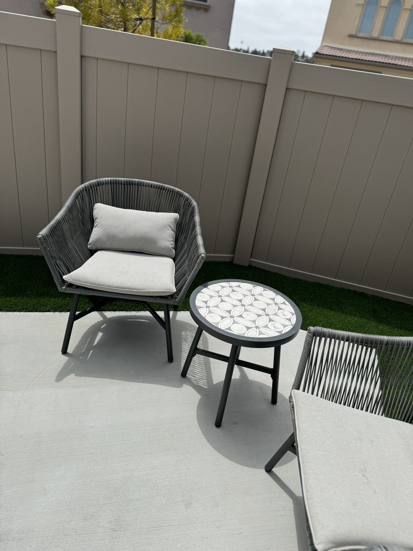 4 Patio Chairs 2 Tables (Patio Furniture)