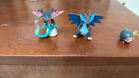 Authentic Pokémon Japan Moncolle Figure Lot - Mega Charizard X + Dragapult