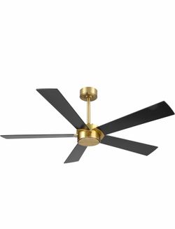 Brand New 54” ceiling fan, no light with remote control