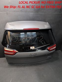 Rear Trunk Liftgate Assy 2017 Jeep Cherokee 2014 2015 2016 2018 X (J6712)