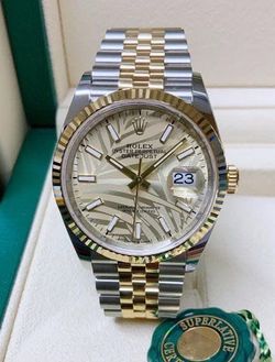 Rolex Datejust 36 reference 126233 with a Palm Motif dial