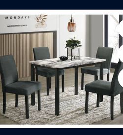 Dining table set with chairs