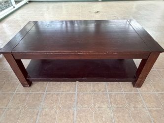 Solid wood coffee table