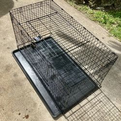 2 Door Dog Cage: 36.5”L x 18”W x 20”H 