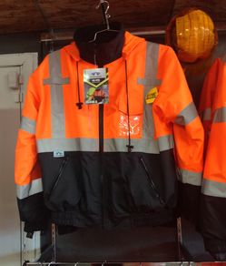 Class 3 High Visibility Safety Jacket with Removable Fleece