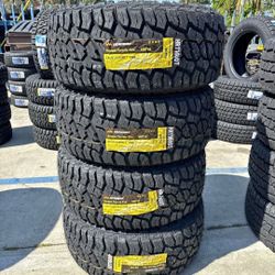 33x12.50R18LT Set Of 4 Headway R/T New Tires 