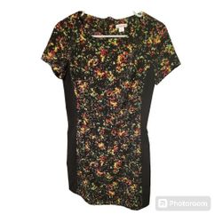 Black And Colorful Pattern Dress