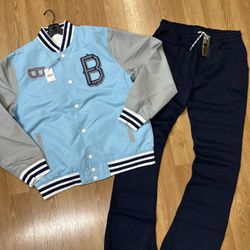 New Stacked Sweat Pants New Jacket 