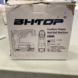 Bhtop Cordless Staple And Nail Machine 