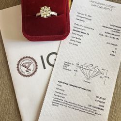 NEW 3.77 Round IGI Certified Lab Diamond Ring 