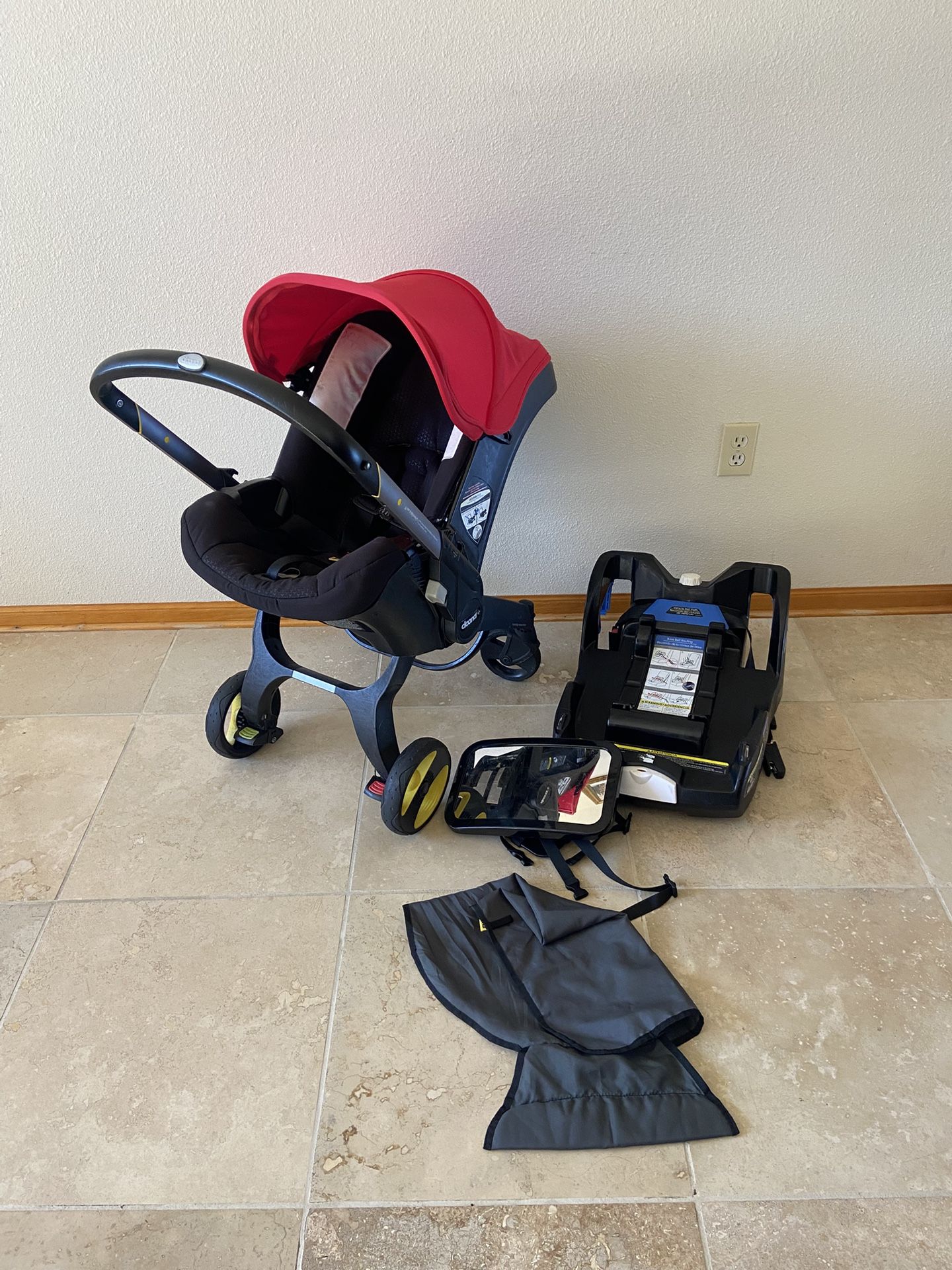 Doona Stroller With Base Red