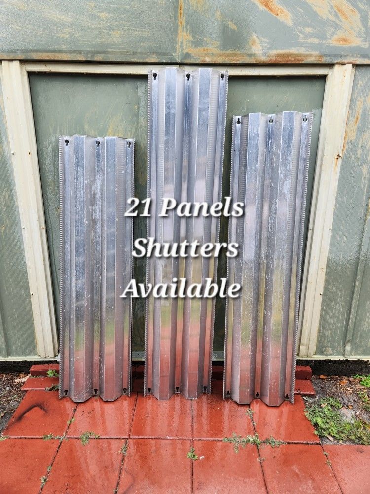 Storm Shutters/ Hurricane Panels Galvanized Steel for windows/sliding doors read description for quantities & measurement (21 Panels Avail) $35 EACH