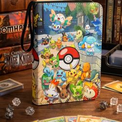 Pokemon TCG Card Binder Pikachh Ascended Heroes Destined Rivals Perfect Order 151 Mewtwo Mew Bulbasaur Squirtle Charizard Lucario Lugia Moltres Zapdos