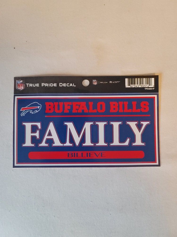 NFL Buffalo Bills True Pride Decal "FAMILY BILLIEVE"