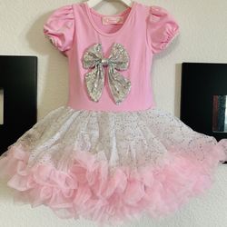 La Princess 3/6 Month Baby Girl’s Cute pink & Cream Dress WORTH $55