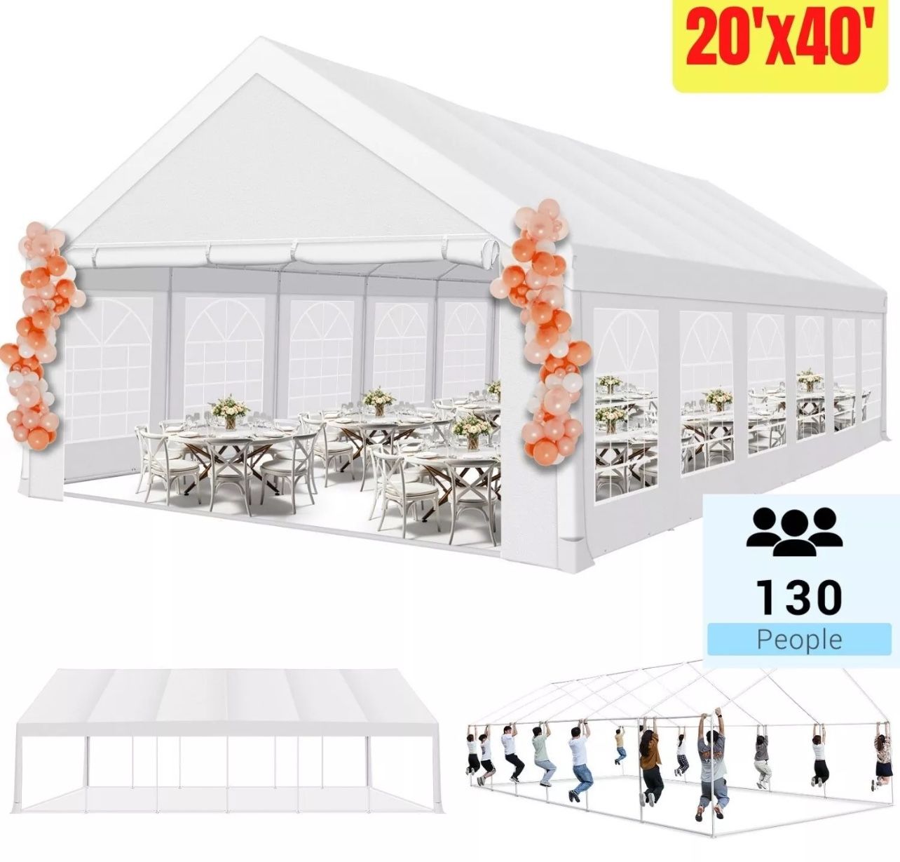 20’x40’ Party Tent Canopy (Brand new)