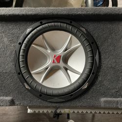 KICKER DVC 2 OHM SUBWOOFER CVR122 & CUSTOM BOX
