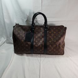 Louis Vuitton Monogram Keepall Bandouliere 45 Duffle with Strap