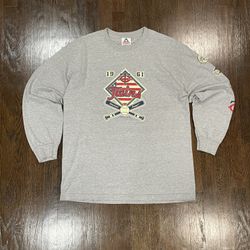 Grey Baseball Twins Long sleeve Shirt