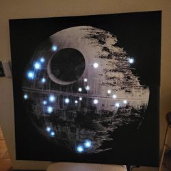 Star Wars Death Star Canvas Wall Frame Decor 