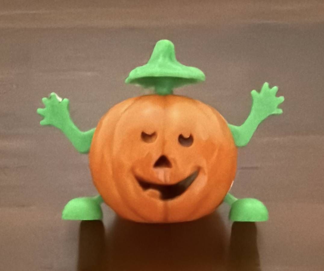 Vintage Working Halloween Wind Up Collectible Toy Anthropomorphic Jack O Lantern Holiday Decor