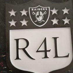 Raiders Shield 8"X6"