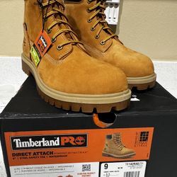 New Timberland Steeltoe Waterproof 6" Boots, 7.5 Mens, 9 Womens