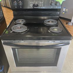 Frigidaire Stainless Steel And Black Stove