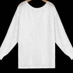 T.W.H knitted casual long sleeve size large used like new 
