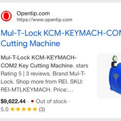 T-Lock KCM-KEYMACH COM2 KEY Cutting Machine 