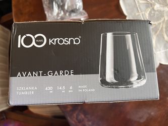 Krosno 14.5oz Glass Tumblers (6 Pcs) 