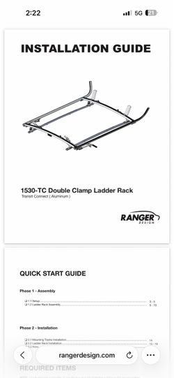 New still in box commercial van ladder rack