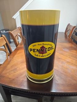 Penzoil trash can