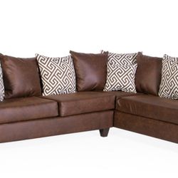 Two piece sectional sofa set
