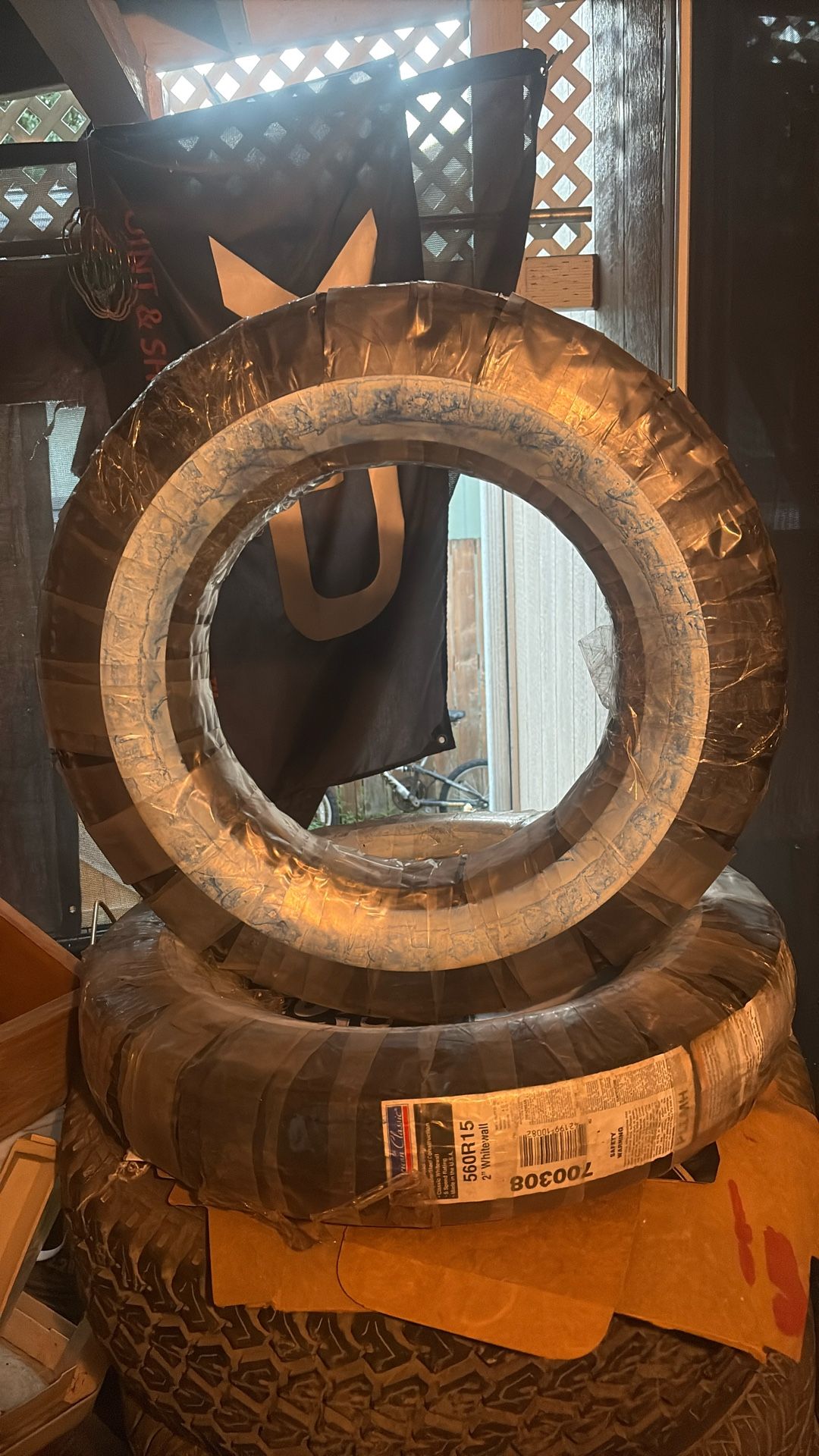 560R15 2” Inch White Wall Tires