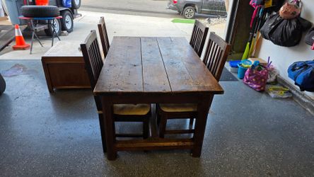 Farm house table with 4 chairs