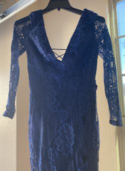 Lace Navy Dress 