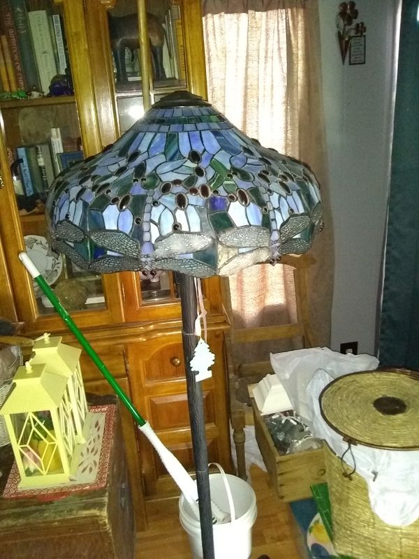 Tiffany style shade on floor size lamp for Sale in Tucson ...
