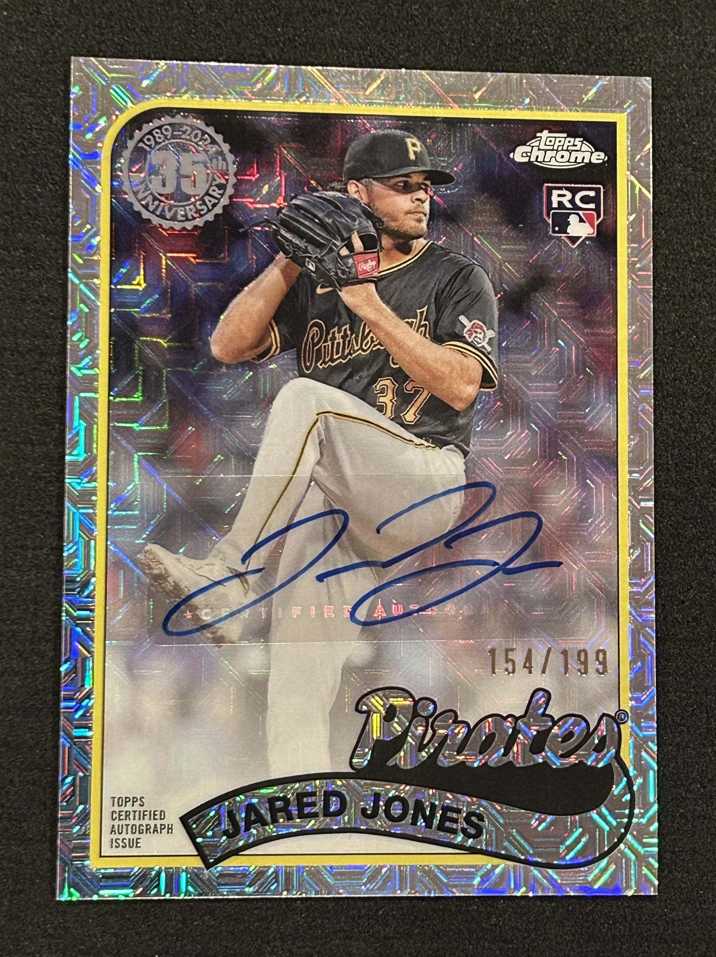 2024 TOPPS Update 1989 Silver Pack Jared Jones RC Auto 154/199 Pirates