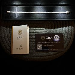 GRA Moissanite Tennis Bracelet 