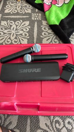 Shure 2 wireless microphones