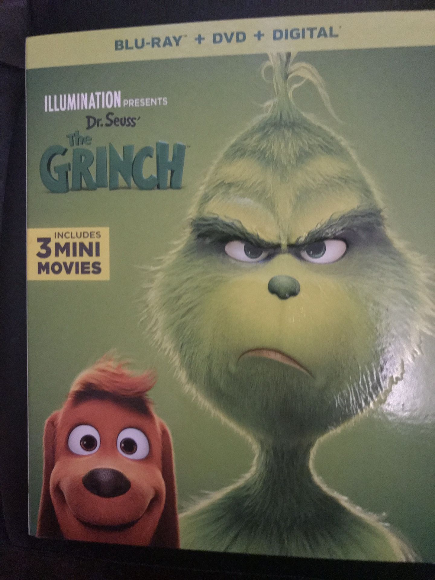 THE GRINCH BLU-RAY DVD DIGITAL MOVIE