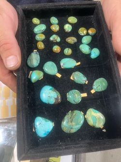 Nevada and Arizona turquoise cabochons and beads