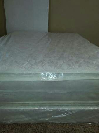 New full pillow top mattress and box spring available. Delivery is available