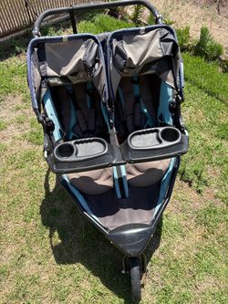 BOB double running stroller