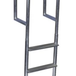 Dock Edge DE2043F Aluminum Wide 3 Step Ladder