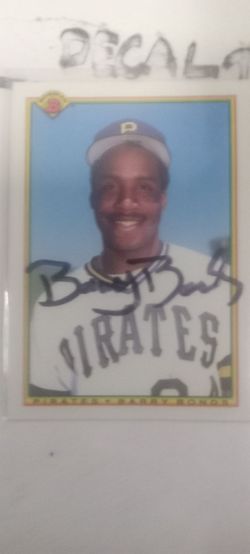 Autograph Barry bonds
