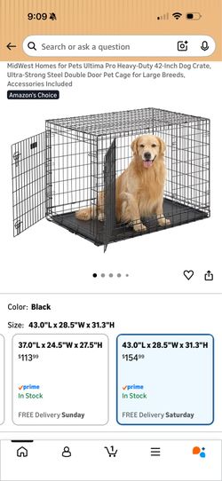Large dog kennel