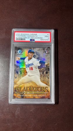 2024 Bowman Chrome Yoshinobu Yamamoto Rookie Refractor PSA
