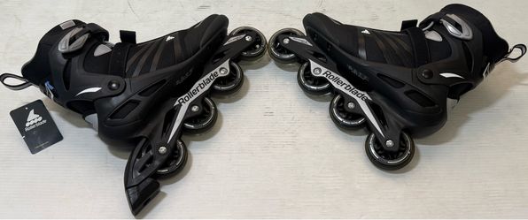 Rollerblade Zetrablade Men's Inline Skates - Black and Silver 80mm Size 12